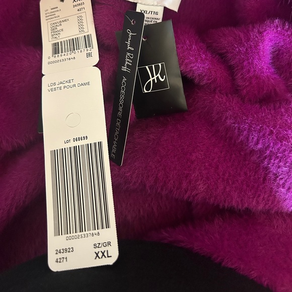 NWT JOSEPH RIBKOFF ‘Empress’ COAT IN PURPLE SIZE XXL - Picture 7 of 7